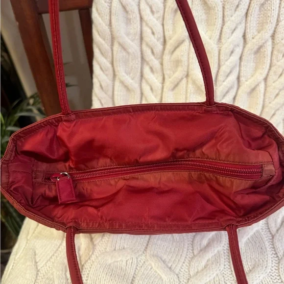 Prada Nylon Red Tote Bag with COA - Picture 6 of 12